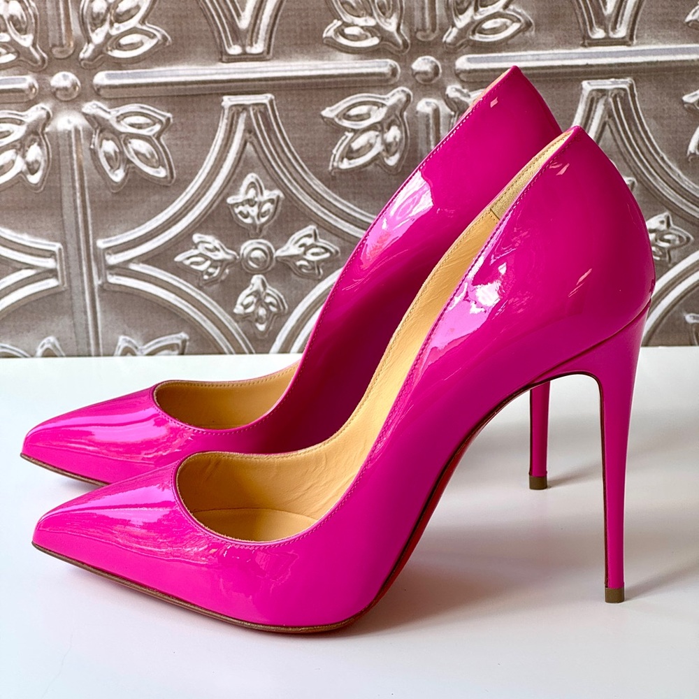 Christian Louboutin Red Sole shoes Pink Pigalle Follies Diva BRAND NEW 37.5